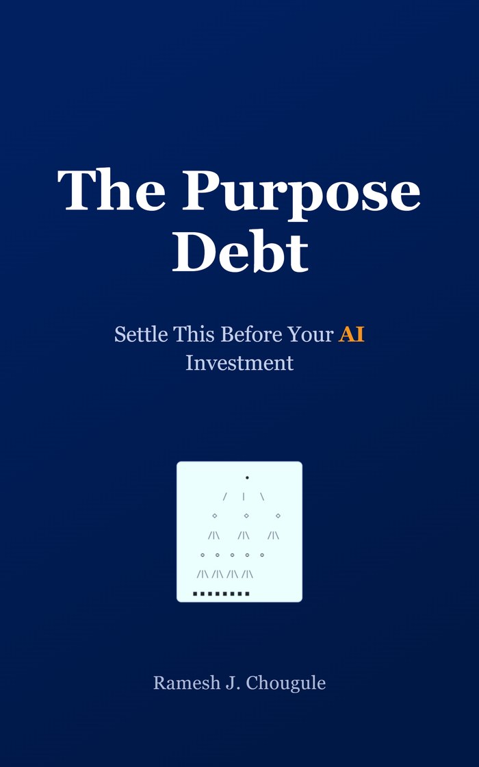 Cover of The Purpose Debt: Settle This Before Your AI Investment by Ramesh J. Chougule